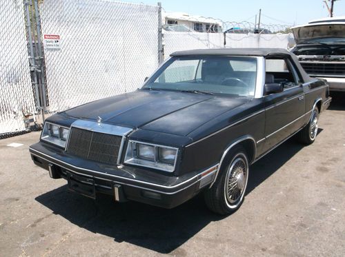 1984 chrysler lebaron, no reserve