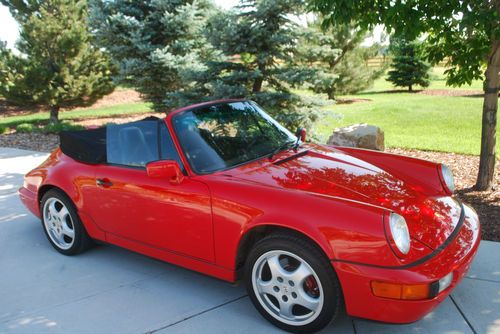 1991 porsche 911 carrera 4 convertible 2-door 3.6l