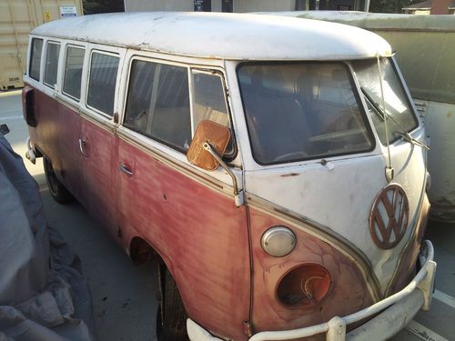 1963 15 window walk-thru passenger vw bus