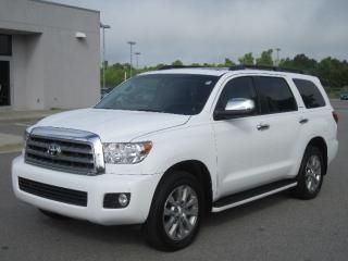 2011 toyota sequoia rwd lv8 6-spd at ltd luggage rack