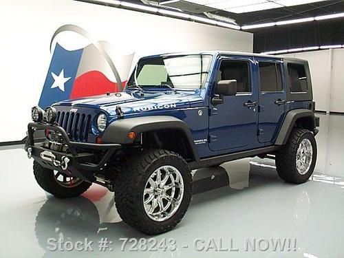 2009 jeep wrangler unltd rubicon hard top lift 4x4 52k texas direct auto