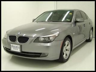 08 528i roof heated leather bluetooth wood trim usb alloys fogs only 52k miles