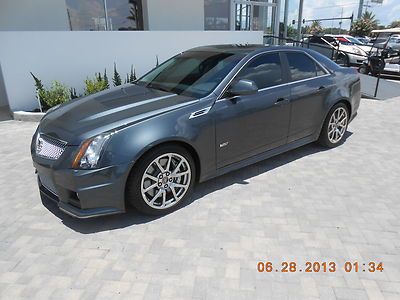 2010 cadillac cts-v automatic sedan thunder grey