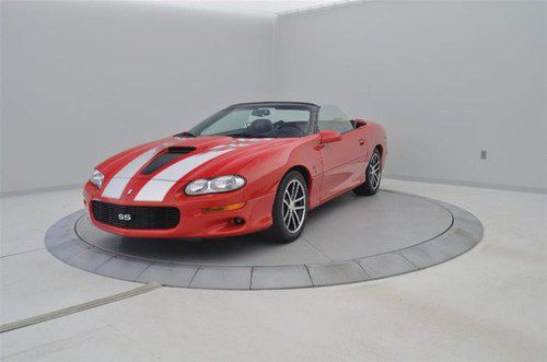 02 gmmg #2 conv. 6 spd 380hp z28 5.7l rally red rare