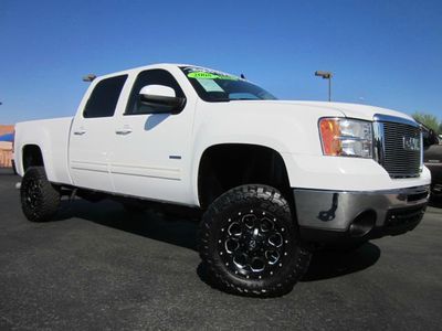 2008 gmc 2500hd sierra slt crew cab duramax diesel 4x4 rancho lifted truck~nice!