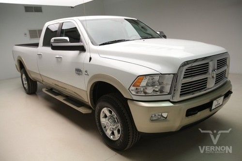 2013 laramie longhorn crew 4x4 longbed leather diesel we finance 2k miles