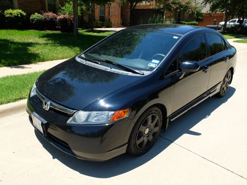 2008 honda civic lx sedan 4-door 1.8l *** private owner, black, clean title