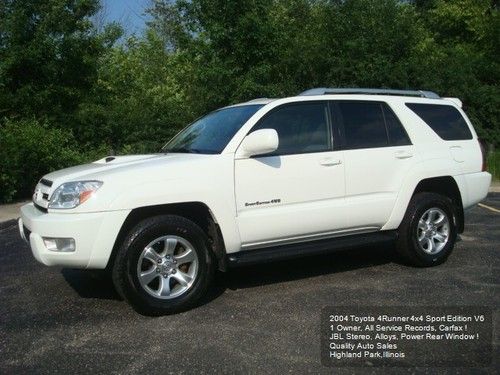 2004 toyota 4runner sport edition 4x4 v6 sunroof jbl cd 1 owner carfax nice !