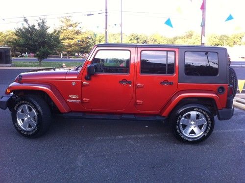 2009 jeep wrangler unlimited sahara sport utility 4-door 3.8l