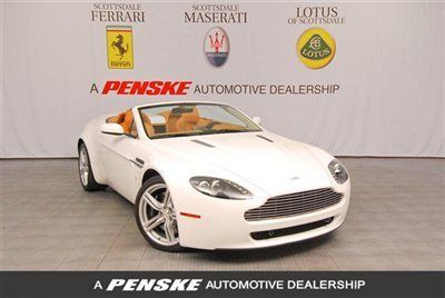 2009 aston martin v8 vantage sportshift~navigation~rear camera~white/tan