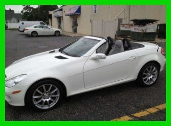 2005 mercedes slk350 3.5l v6 24v rwd convertible premium heated leather cd white