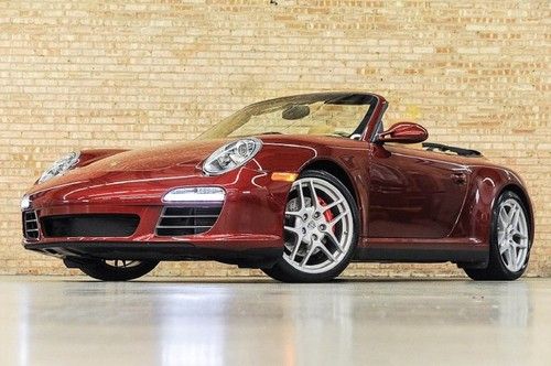 2009 porsche 911 c4s cabriolet! pdk! navigation! spt chrono plus! only 12k mi!