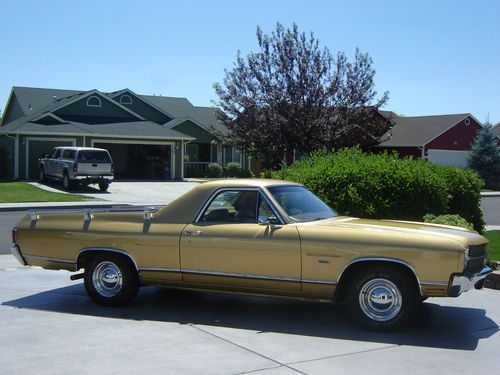 One owner, 1970 gold with white camper shell, factory air, new tires/chrom rims