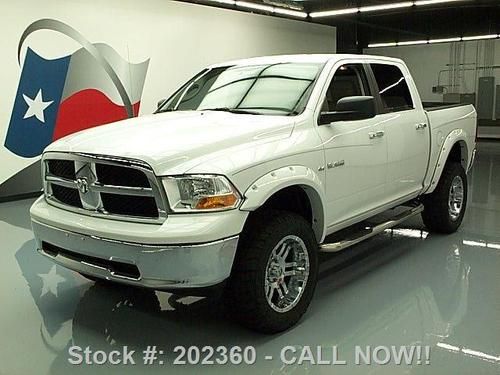 2010 dodge ram slt crew cab 4x4 lift 20" wheels 23k mi texas direct auto