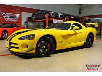 2009 dodge viper srt10 acr package 3,197 miles 1owner black racing stripes