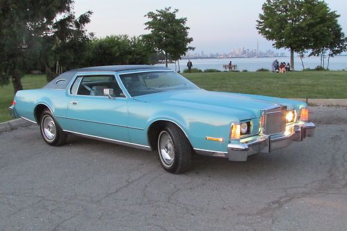 1975 lincoln continental mark iv blue diamond luxury group low mileage nice!!!!