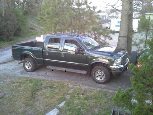 2002 ford f250 4x4 crew cab short bed pick up truck - low miles!