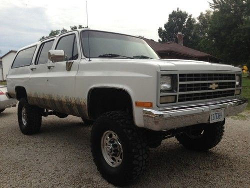1991 Lifted Chevrolet Suburban Custom Camo Off Road 4 Inch Lift Chevy Truck 4X4, image 2