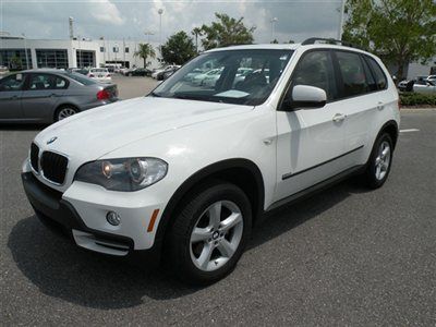 2008 bmw x5 3.0i white  premium package, clean carfax good miles/low $$ *fl