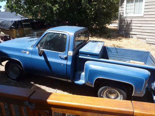 Classic 1979 chevy chevrolet cheyenne c10 pick up truck, step side short bed
