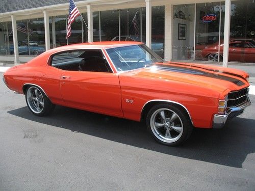 1971 chevrolet chevelle hugger orange 355 disc brakes 12 bolt frame off resto