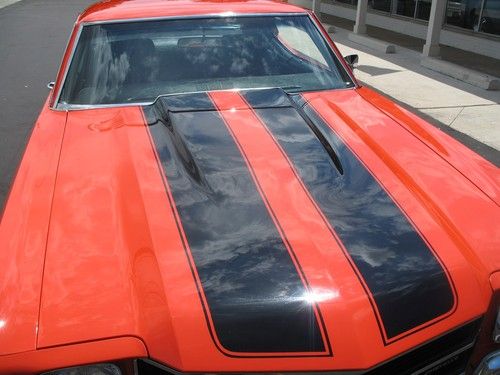 1971 Chevrolet Chevelle Hugger orange 355 disc brakes 12 bolt Frame Off Resto, image 4