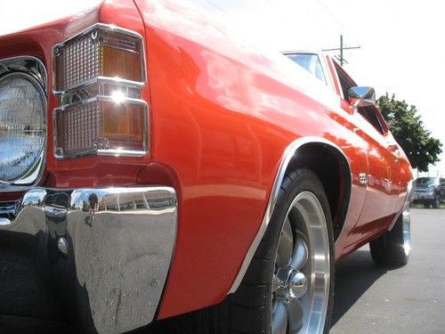 1971 Chevrolet Chevelle Hugger orange 355 disc brakes 12 bolt Frame Off Resto, image 5