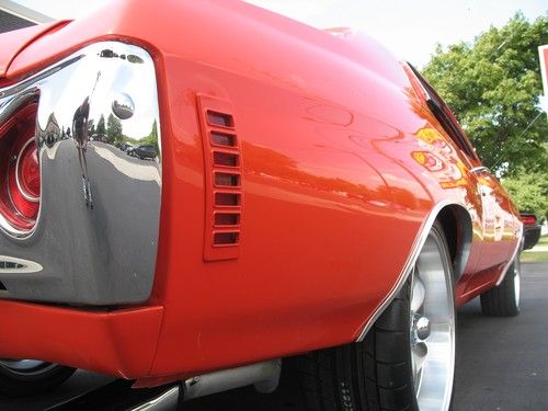 1971 Chevrolet Chevelle Hugger orange 355 disc brakes 12 bolt Frame Off Resto, image 22