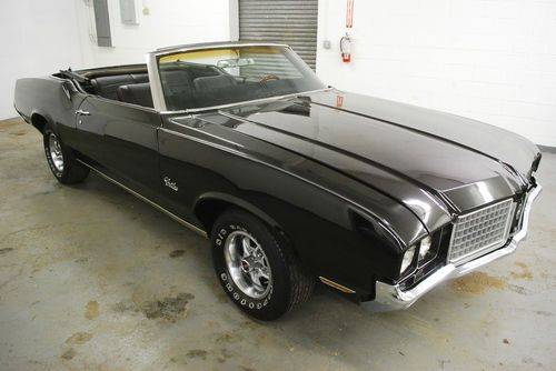 1972 oldsmobile cutlass convertible pwr windows disc steer buckets console nice