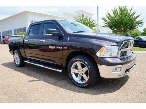 2011 ram 1500 5.7l hemi 4 door crew cab 4x4 big horn navi 28k park assit 20"