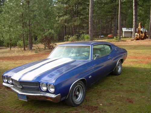 1970, 350 stock engine, blue w/ white stripes, clean interior,, US $14,500.00, image 2