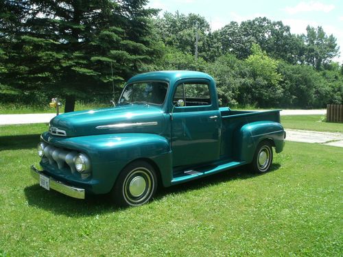 Grandpa's 1951 ford pickup truck (teal, antique, beautiful!!!)  plus extras
