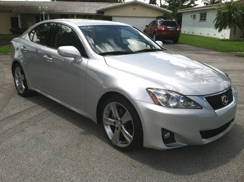 Mint 2012 lexus is250, 14k miles, full warranty, sport, 18" wheels, lo reserve