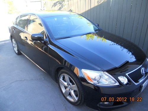 2007 lexus gs350 /black on black sedan 4-door 3.5l/6 speed, navigation/xlnt