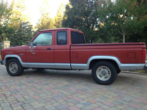 1987 ford ranger custom extended cab pickup 2-door 2.3l