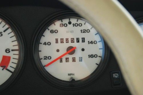 1985 911 Cabriolet 62,576 White w Blue Leather & Top, image 7