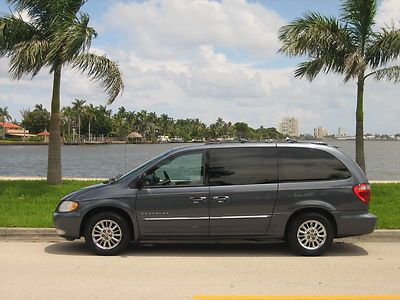 2001 00 02 03 chrysler town country limited one owner only 36k miles no reserve!