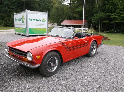 Barn find 1972 triumph tr-6 real clean 32k rare find!!!!