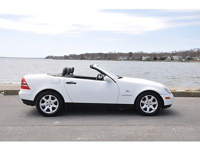 1998 mercedes-benz slk roadster~low miles~clean~white