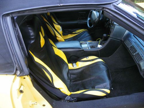 1991 Chevrolet Corvette Convertible Yellow Power Door Locks, Windows etc. Auto, image 8