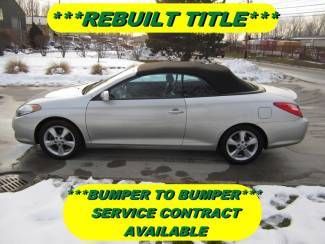 2006 toyota solara sle v6 convertible rebuilt title