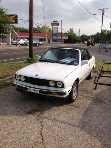 1989 white bmw 318i convertible