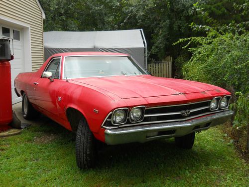 1969 chevrolet el camino custom standard cab pickup 2-door 6.5l