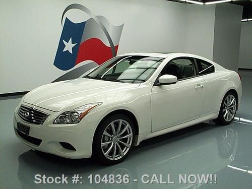 2010 infiniti g37 sport coupe sunroof rear cam 19's 34k texas direct auto