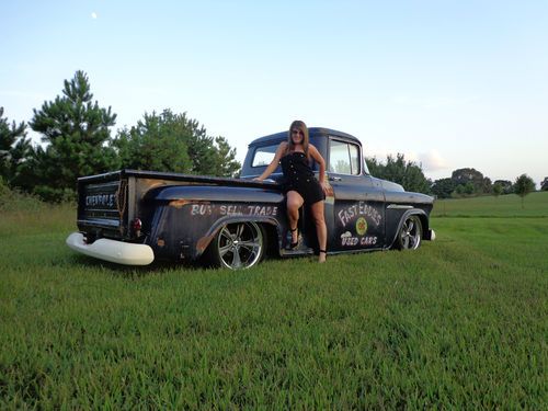 1956 chevrolet chevy short bed cameo pickup truck v8, auto, ps, pb *low reserve