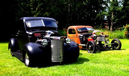 1939 twin turbo chevy rat rod truck