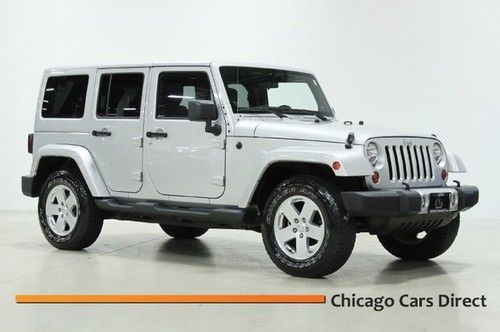 11 wrangler unlimited sahara 4x4 navigation painted hardtop auto sirius 12k mls