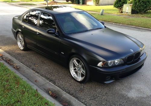 2000 bmw m5 base sedan 4-door 5.0l, flat blk/camel int 19" hamman, active tuned