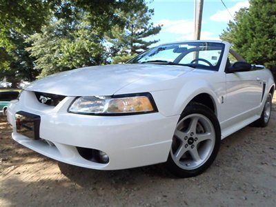 2dr convertible svt cobra ford mustang svt cobra low miles manual gasoline 4.6l