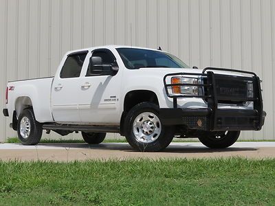 08 sierra 2500hd (slt) 6.6l duramax 6spd allison z71 4x4 swb 2-owners carfax tx!